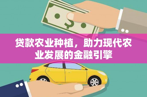 内埔贷款农业种植，助力现代农业发展的金融引擎
