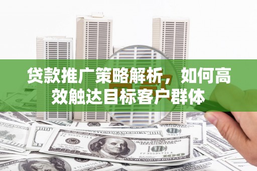 内埔贷款推广策略解析，如何高效触达目标客户群体