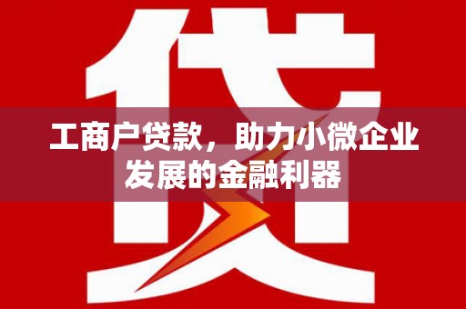 内埔工商户贷款，助力小微企业发展的金融利器
