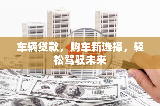 内埔车辆贷款，购车新选择，轻松驾驭未来