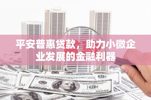 内埔平安普惠贷款，助力小微企业发展的金融利器
