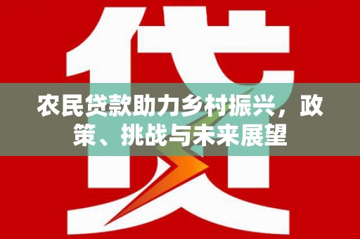 内埔农民贷款助力乡村振兴，政策、挑战与未来展望