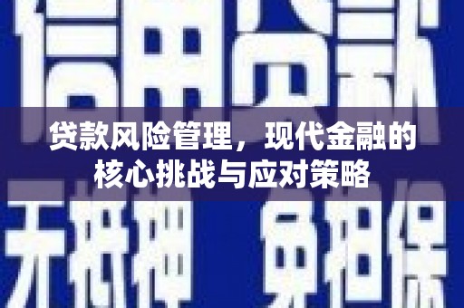 内埔贷款风险管理，现代金融的核心挑战与应对策略