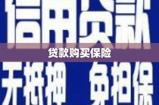 内埔贷款购买保险