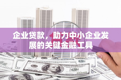 内埔企业贷款，助力中小企业发展的关键金融工具