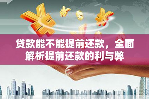 内埔贷款能不能提前还款，全面解析提前还款的利与弊
