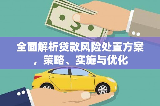 内埔全面解析贷款风险处置方案，策略、实施与优化
