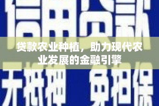 内埔贷款农业种植，助力现代农业发展的金融引擎