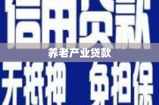 内埔养老产业贷款