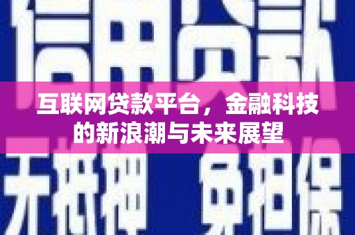 内埔互联网贷款平台，金融科技的新浪潮与未来展望
