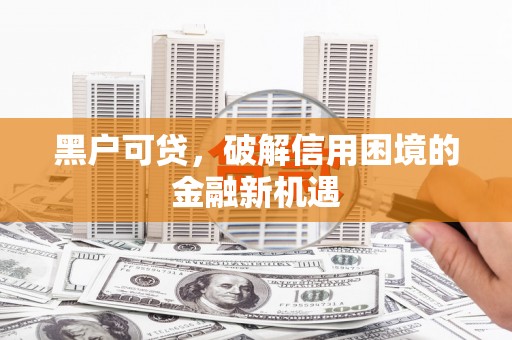 内埔黑户可贷，破解信用困境的金融新机遇