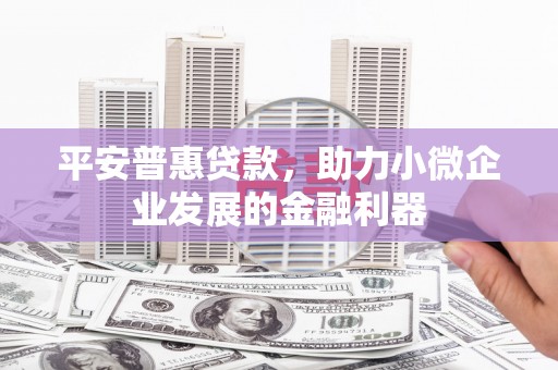 内埔平安普惠贷款，助力小微企业发展的金融利器
