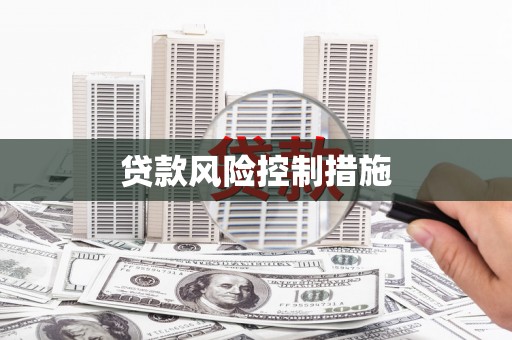 内埔贷款风险控制措施