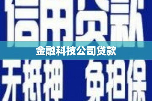 内埔金融科技公司贷款