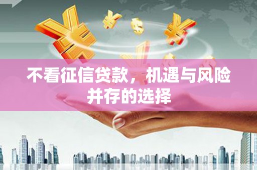 内埔不看征信贷款，机遇与风险并存的选择